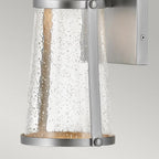 HK-MILES-SI Miles 1 Light Wall Lantern Painted Satin Nickel