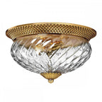 HK-PLANTATION-FL-BB Plantation 3 Light Flush Burnished Brass