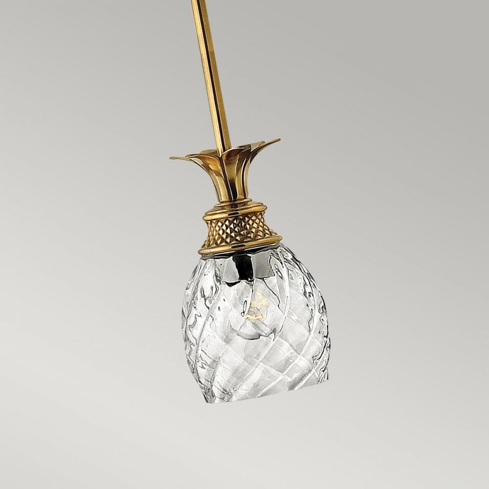HK-PLANTATION-MP-BB Plantation 1 Light Pendant Burnished Brass