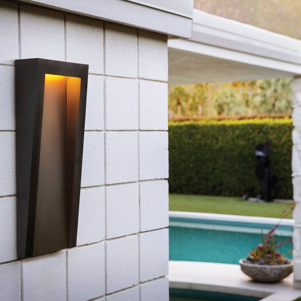 HK-TAPER-L-TBK Taper LED Wall Lantern Textured Black