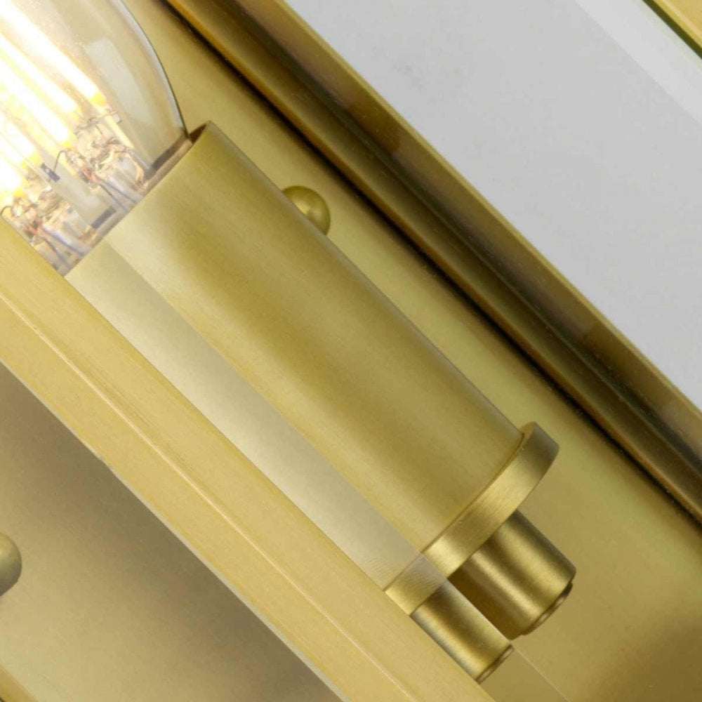 HL7-S-BB Holborn 1 Light Small Half Lantern Brushed Brass