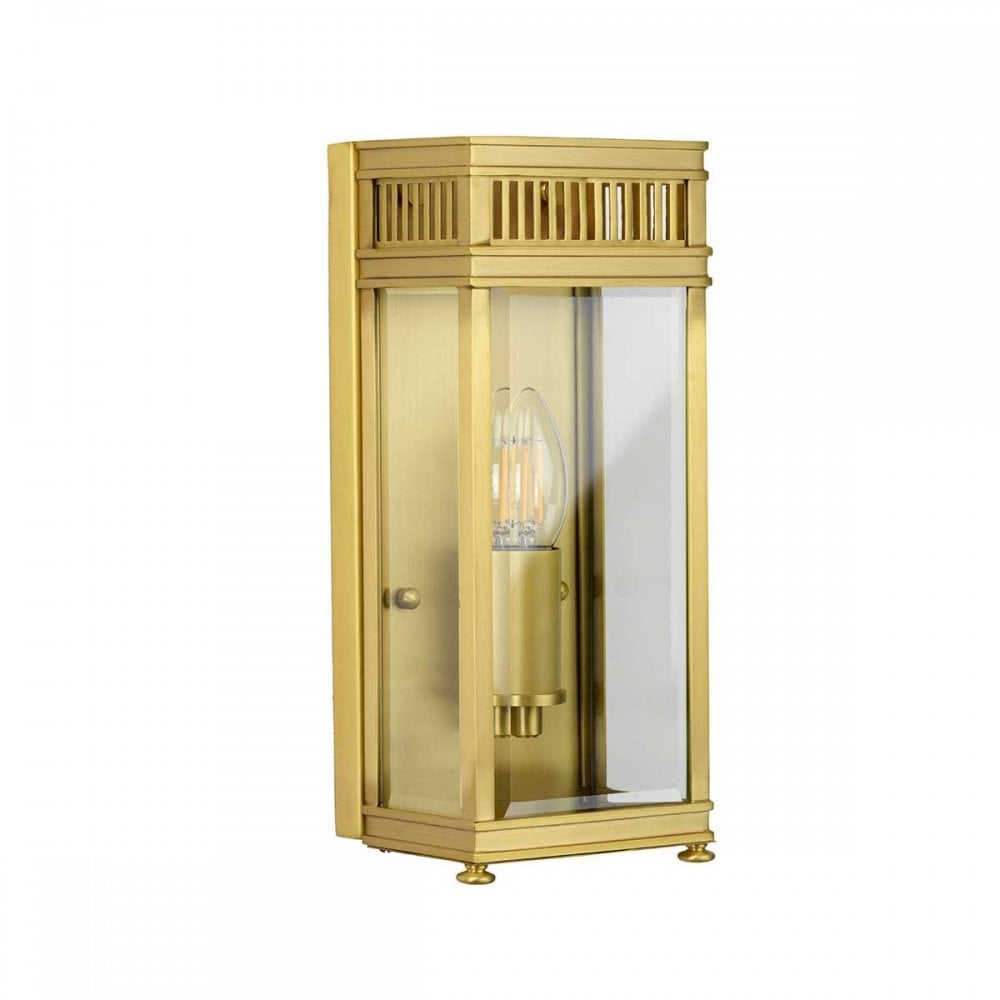 HL7-S-BB Holborn 1 Light Small Half Lantern Brushed Brass