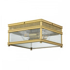 HOLBORN-F-BB Holborn 2 Light Flush Brushed Brass