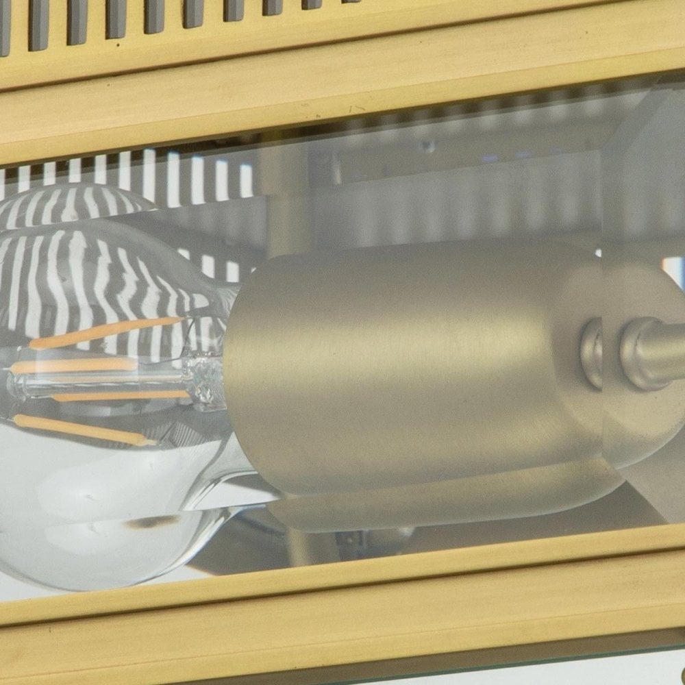 HOLBORN-F-BB Holborn 2 Light Flush Brushed Brass