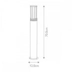 HORNSEA-B-SS Hornsea 1 Light Bollard Teak with Stainless Steel