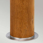 HORNSEA-B-SS Hornsea 1 Light Bollard Teak with Stainless Steel