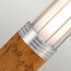 HORNSEA-B-SS Hornsea 1 Light Bollard Teak with Stainless Steel