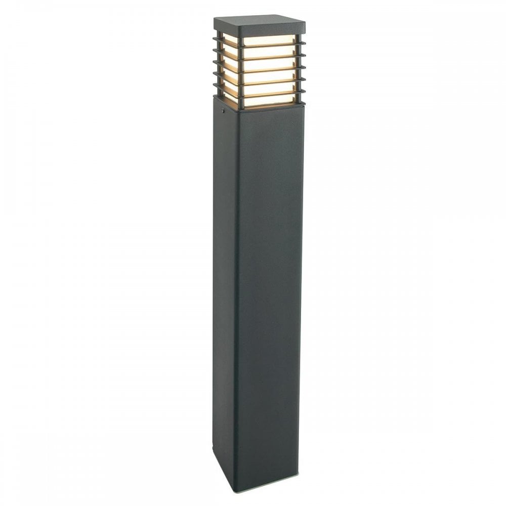 H-STAD-L-E27-BLK Halmstad 1 Light Large Bollard - Black