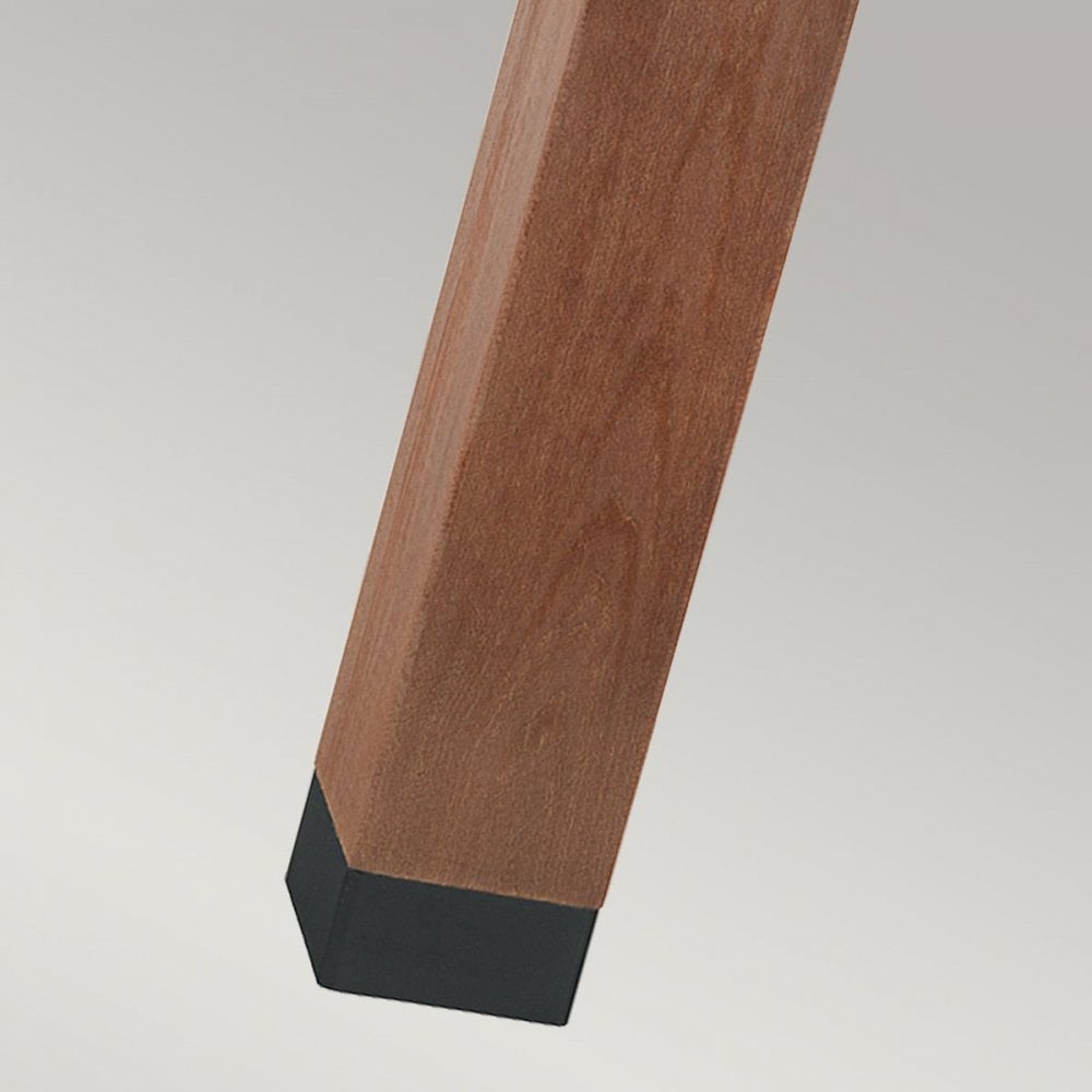 H-STADSW-L-E27-B Halmstad 1 Light Large Wooden Bollard - Black