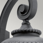 KL-ADMIRALS-COVE-M Admirals Cove 1 Light Medium Wall Lantern Textured Black