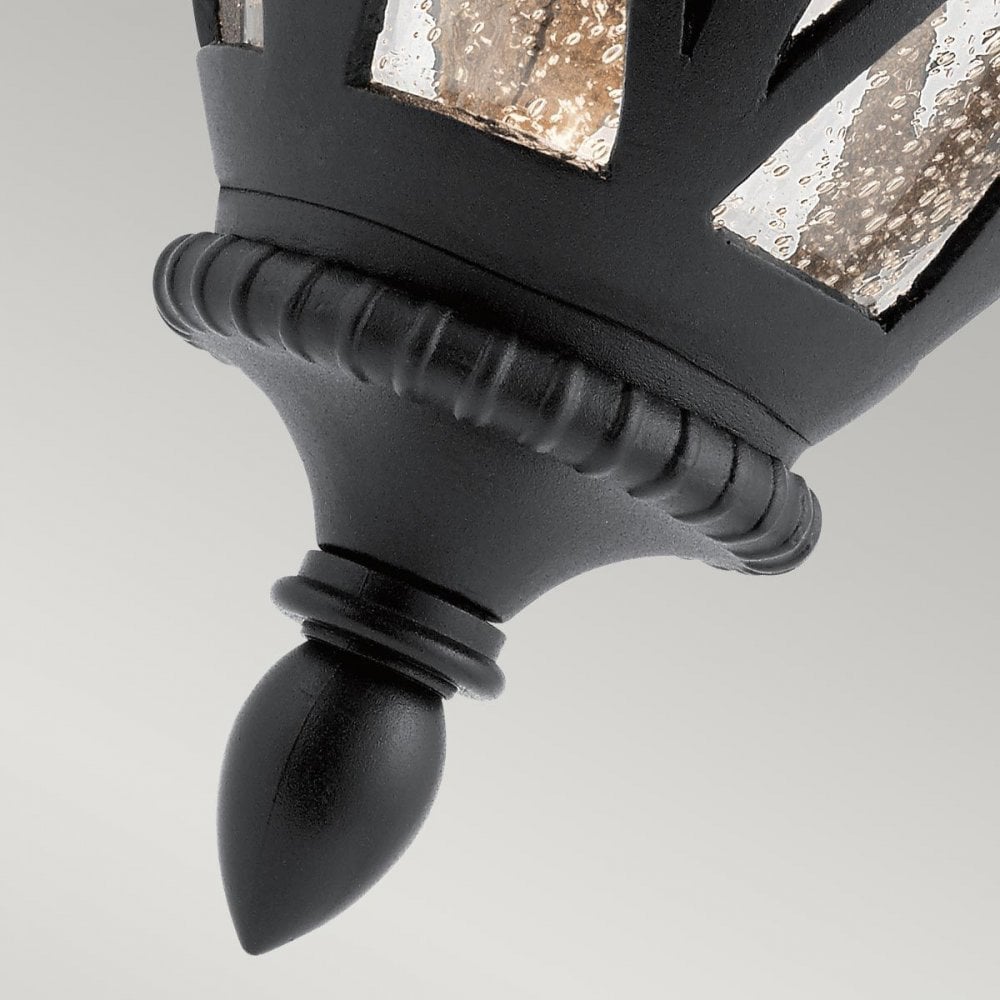 KL-ADMIRALS-COVE-M Admirals Cove 1 Light Medium Wall Lantern Textured Black
