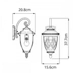 KL-ADMIRALS-COVE-S Admirals Cove 1 Light Small Wall Lantern Textured Black