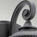 KL-ADMIRALS-COVE-S Admirals Cove 1 Light Small Wall Lantern Textured Black