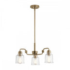 KL-AIVIAN3-WBR Aivian 3 Light Chandelier Weathered Brass