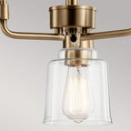 KL-AIVIAN3-WBR Aivian 3 Light Chandelier Weathered Brass