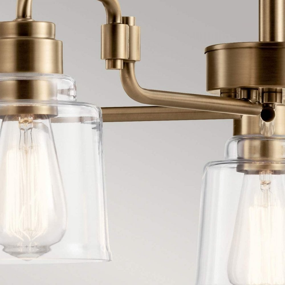 KL-AIVIAN5-WBR Aivian 5 Light Chandelier Weathered Brass