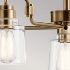 KL-AIVIAN5-WBR Aivian 5 Light Chandelier Weathered Brass
