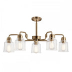 KL-AIVIAN5-WBR Aivian 5 Light Chandelier Weathered Brass
