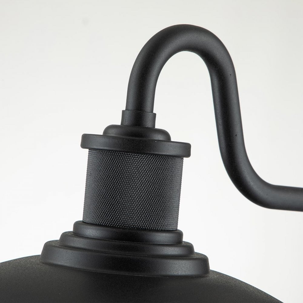 KL-ALLENBURY2-M-BKT Allenbury 1 Light Medium Wall Lantern Textured Black
