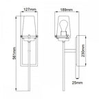 KL-ALTON1-BATH-BB Alton 1 Light Wall Light Brushed Brass