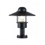 KLAMPENBORG-PED-BK Klampenborg 1 Light Pedestal Black