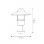 KLAMPENBORG-PED-BK Klampenborg 1 Light Pedestal Black
