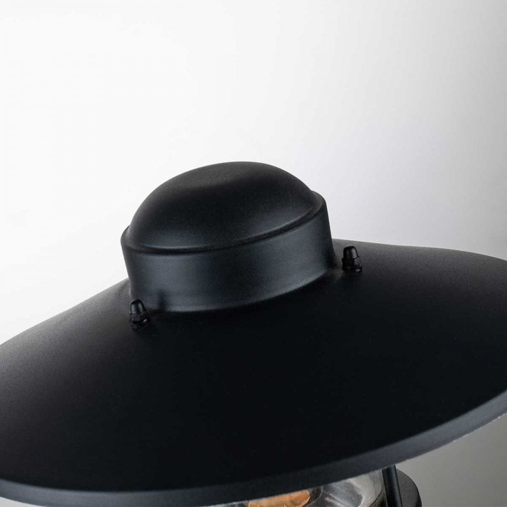 KLAMPENBORG-PED-PIR-BK Klampenborg 1 Light Pedestal with PIR Black