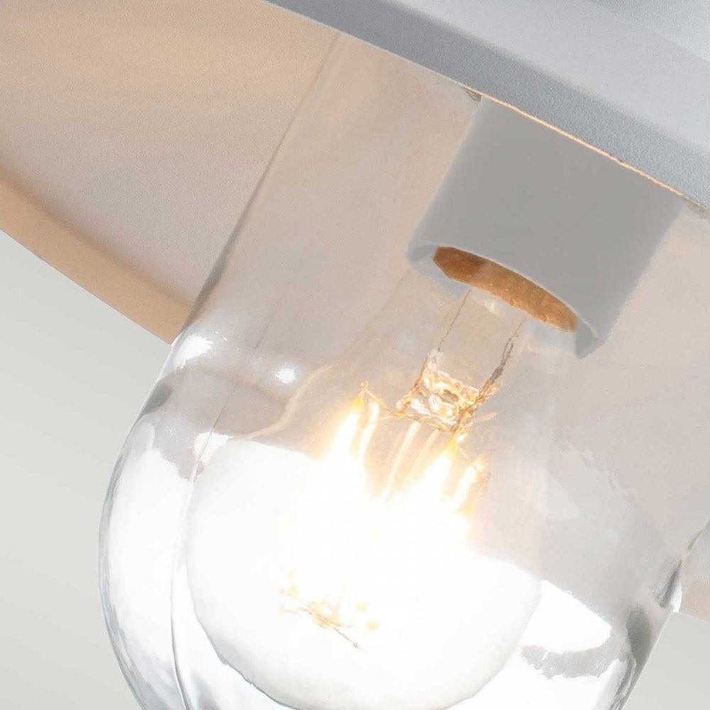 KLAMPENBORG-PIR-WHT Klampenborg 1 Light Wall Lantern with PIR White