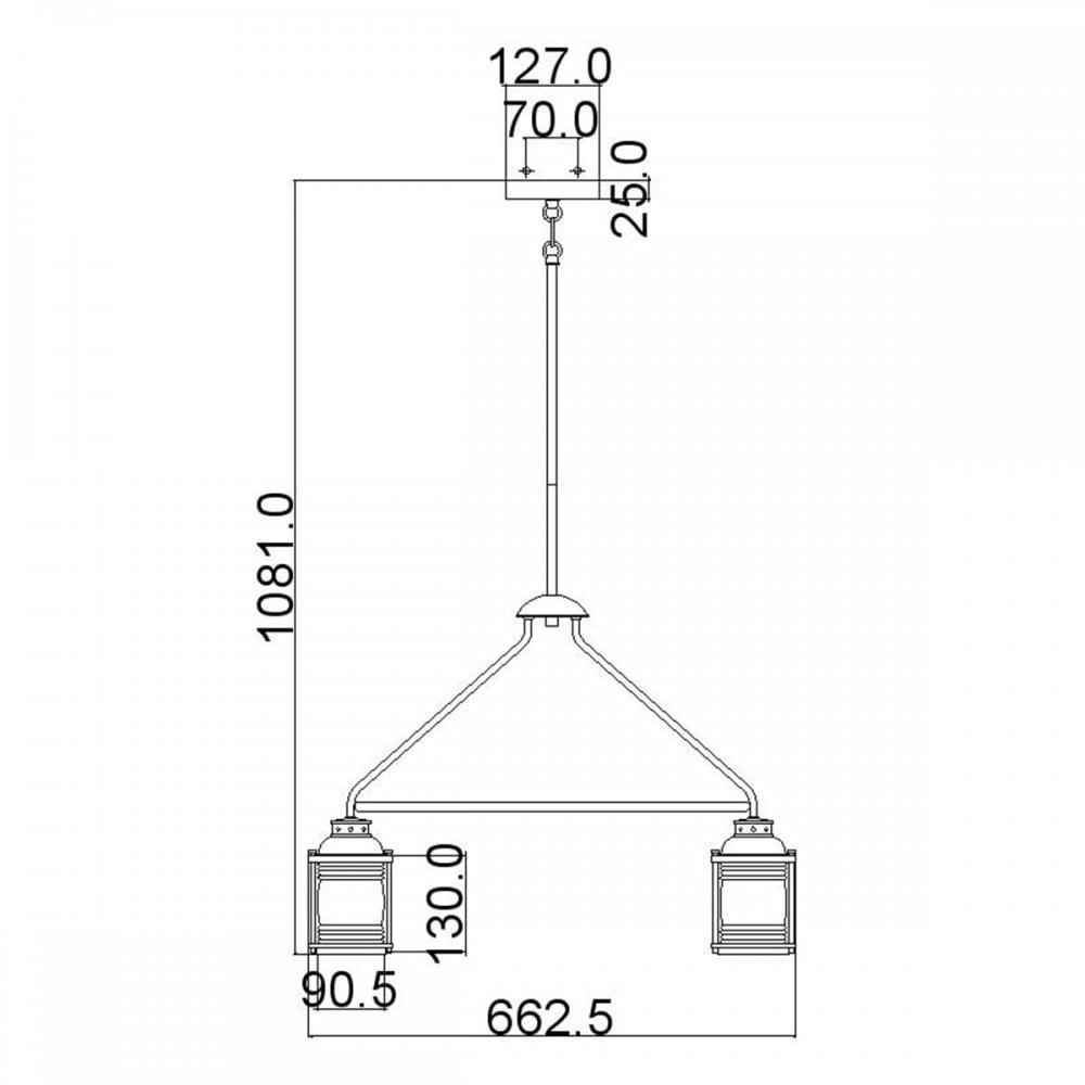 KL-ASHLANDBAY-5P-BU Ashland Bay 5 Light Outdoor Chandelier Burnished Bronze