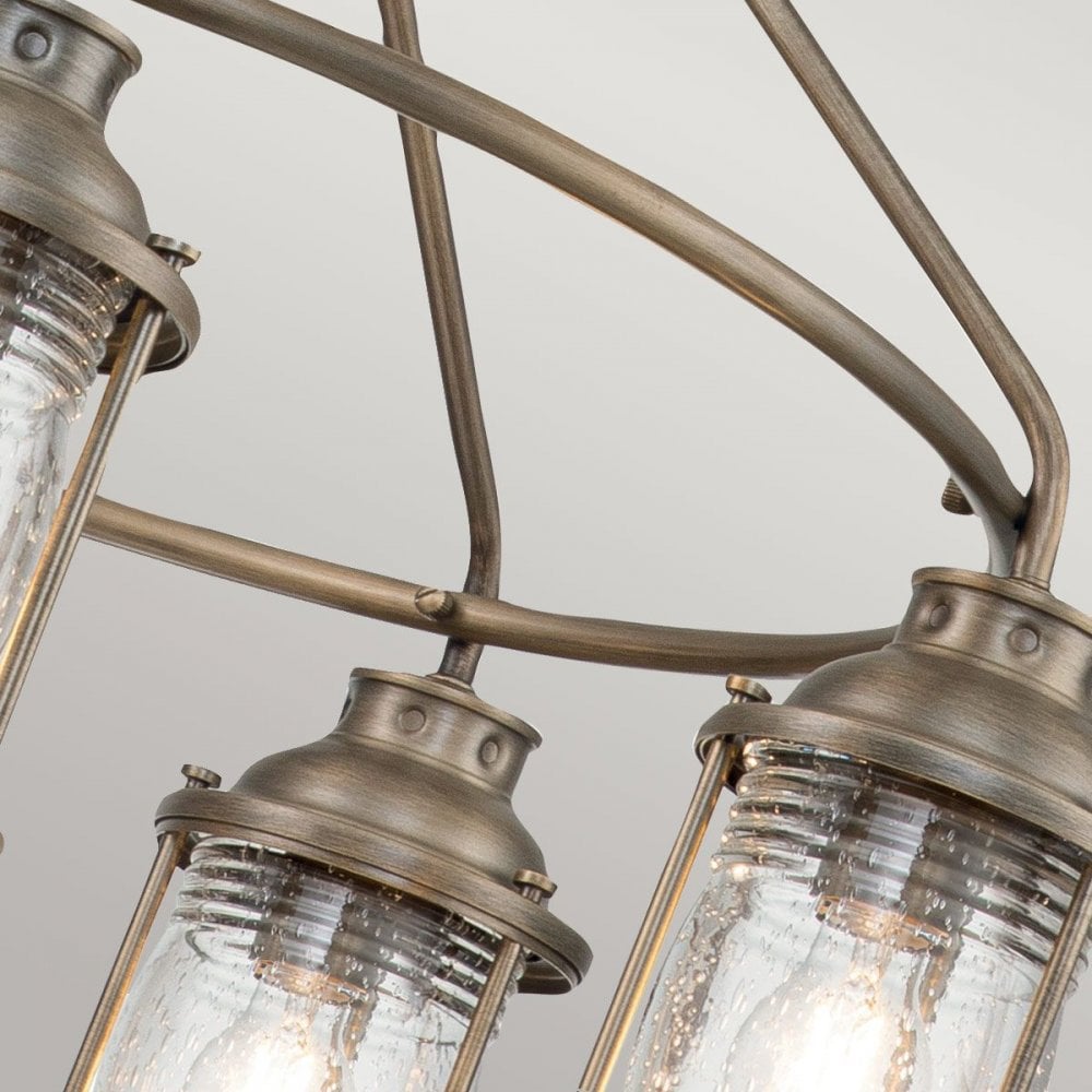 KL-ASHLANDBAY-5P-BU Ashland Bay 5 Light Outdoor Chandelier Burnished Bronze