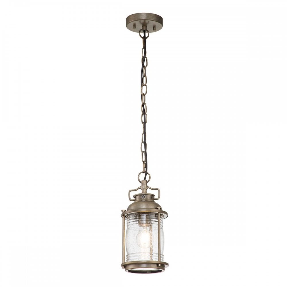 KL-ASHLANDBAY8-S-BU Ashland Bay 1 Light Small Chain Lantern Burnished Bronze