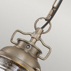 KL-ASHLANDBAY8-S-BU Ashland Bay 1 Light Small Chain Lantern Burnished Bronze
