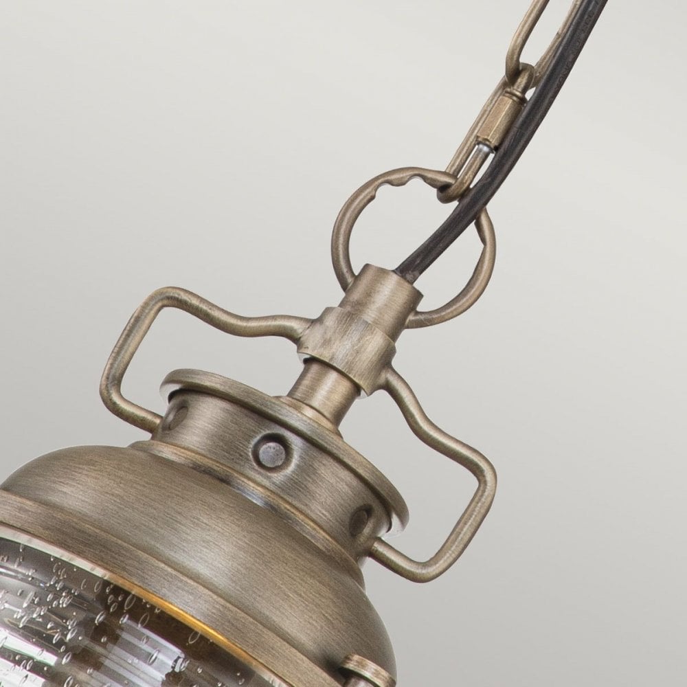 KL-ASHLANDBAY8-S-BU Ashland Bay 1 Light Small Chain Lantern Burnished Bronze