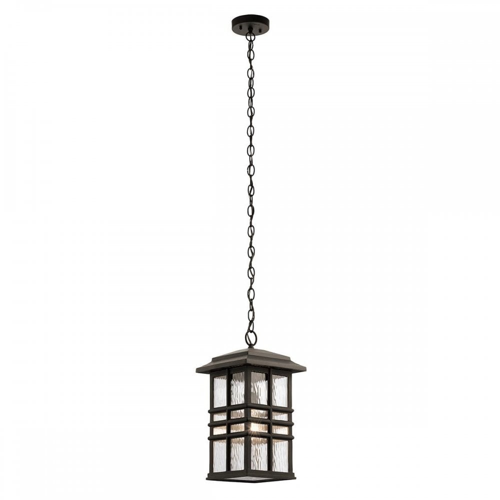 KL-BEACON-SQUARE8-OZ Beacon Square 1 Light Chain Lantern Olde Bronze
