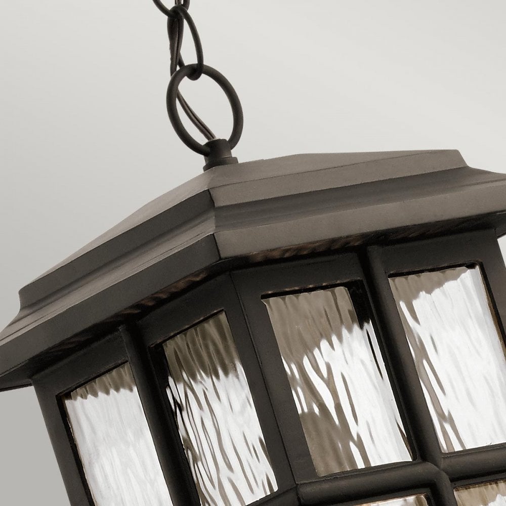 KL-BEACON-SQUARE8-OZ Beacon Square 1 Light Chain Lantern Olde Bronze