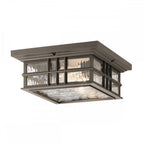 KL-BEACON-SQUARE-F-OZ Beacon Square 2 Light Flush Olde Bronze