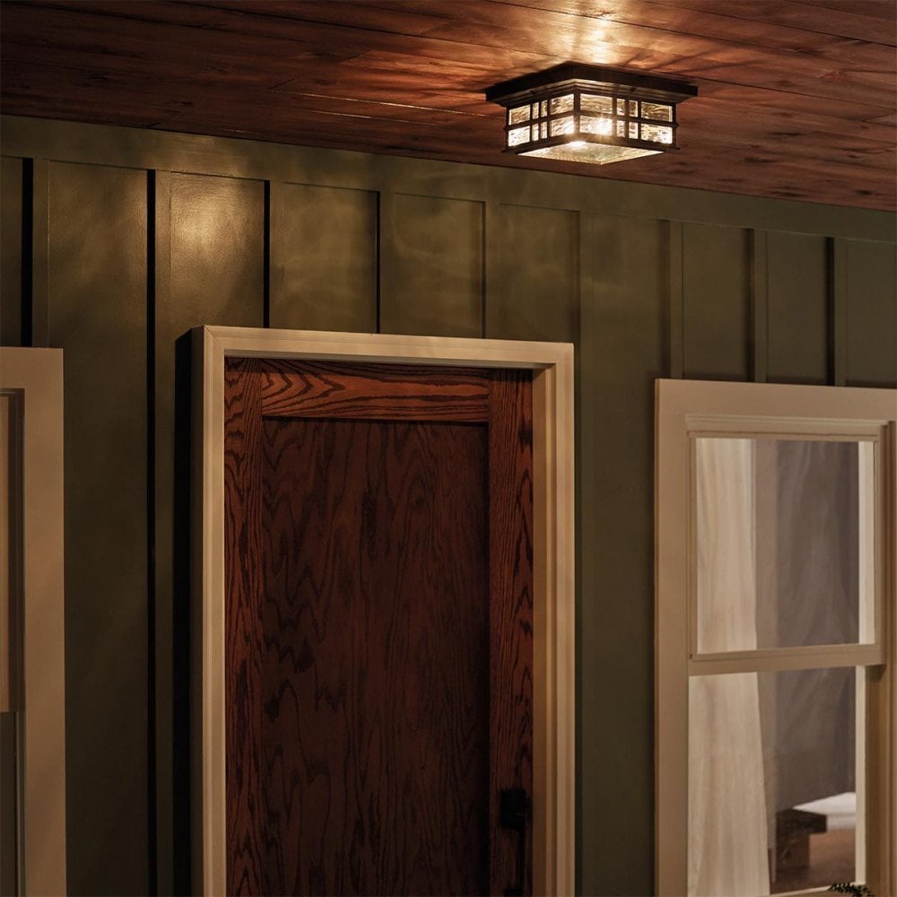KL-BEACON-SQUARE-F-OZ Beacon Square 2 Light Flush Olde Bronze