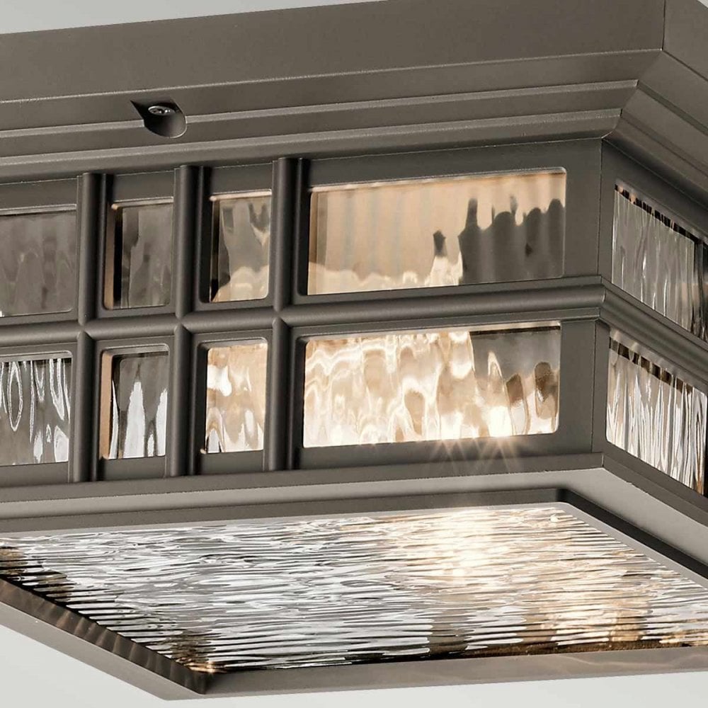 KL-BEACON-SQUARE-F-OZ Beacon Square 2 Light Flush Olde Bronze