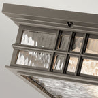 KL-BEACON-SQUARE-F-OZ Beacon Square 2 Light Flush Olde Bronze