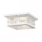 KL-BEACON-SQUARE-F-WHT Beacon Square 2 Light Flush White