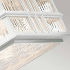 KL-BEACON-SQUARE-F-WHT Beacon Square 2 Light Flush White