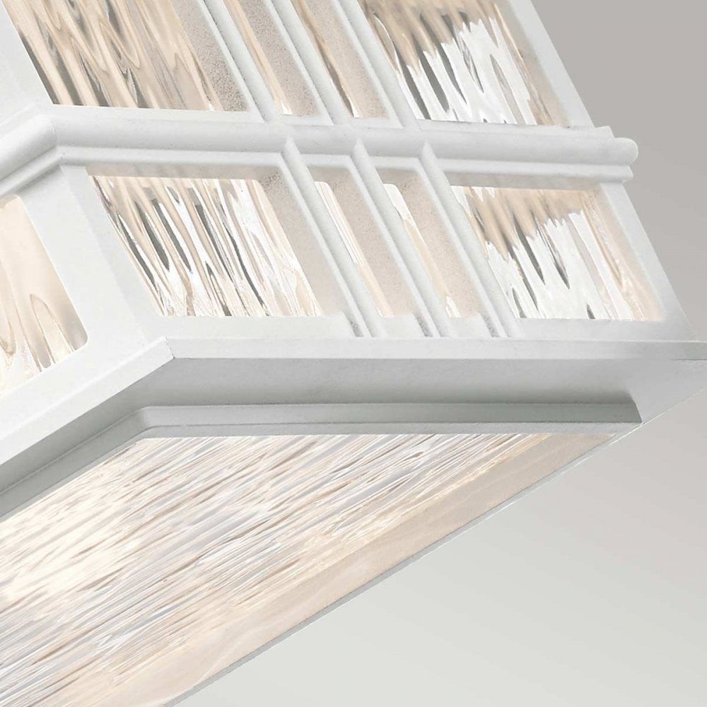 KL-BEACON-SQUARE-F-WHT Beacon Square 2 Light Flush White