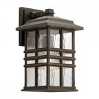 KL-BEACON-SQUARE-M-OZ Beacon Square 1 Light Medium Wall Lantern Olde Bronze