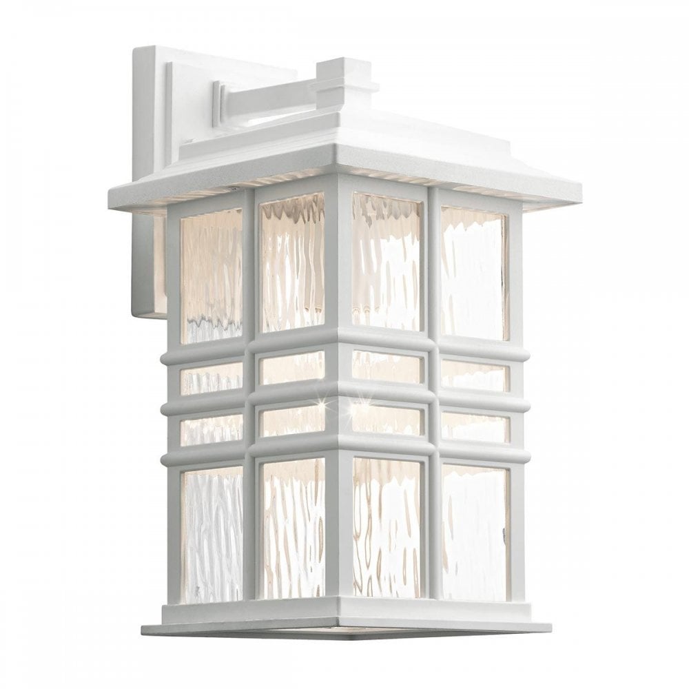 KL-BEACON-SQUARE-M-WHT Beacon Square 1 Light Medium Wall Lantern White