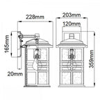 KL-BEACON-SQUARE-M-WHT Beacon Square 1 Light Medium Wall Lantern White