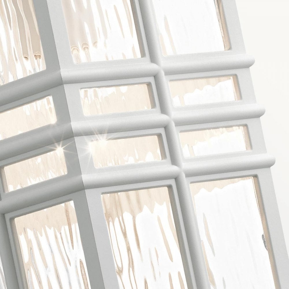KL-BEACON-SQUARE-M-WHT Beacon Square 1 Light Medium Wall Lantern White