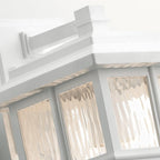 KL-BEACON-SQUARE-M-WHT Beacon Square 1 Light Medium Wall Lantern White