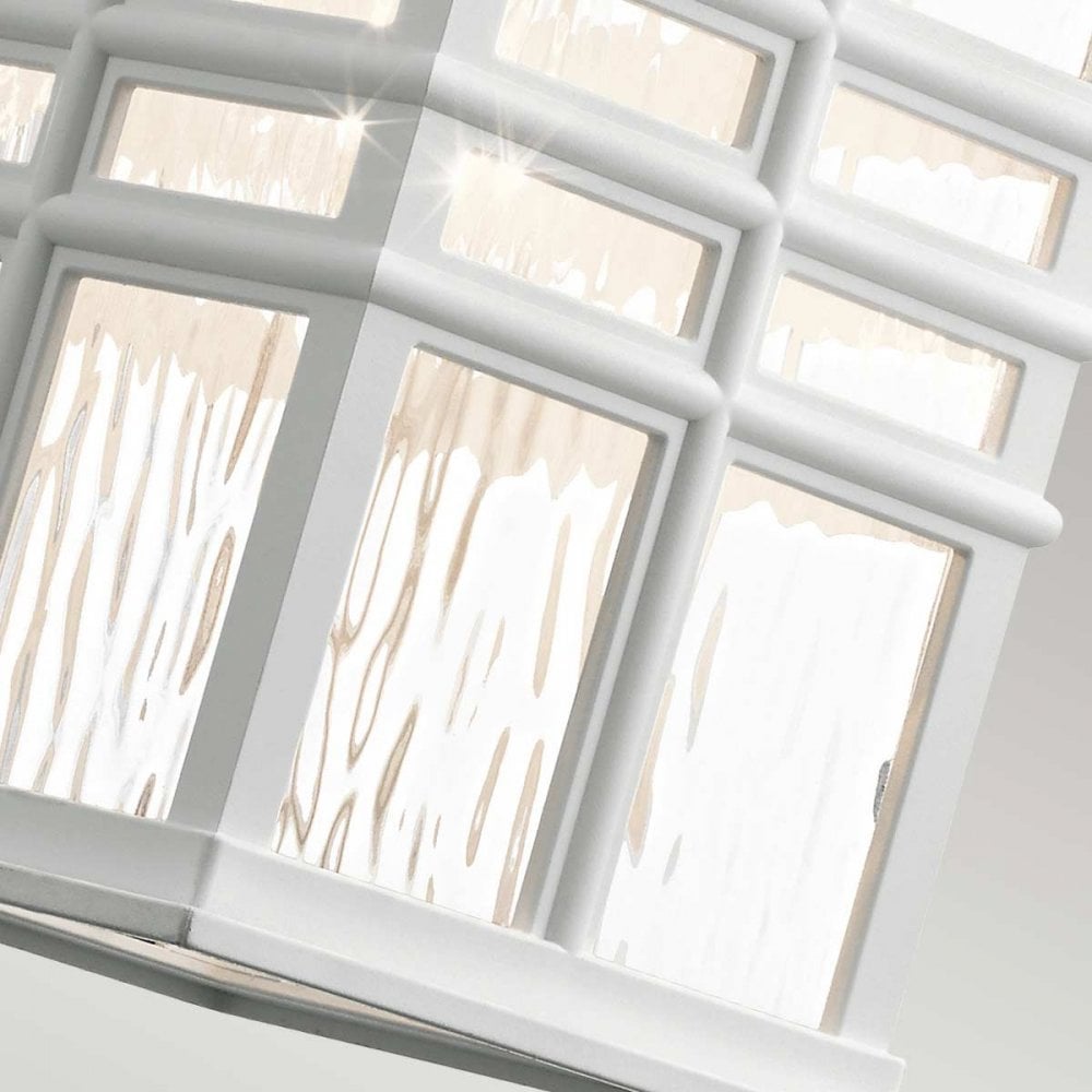 KL-BEACON-SQUARE-M-WHT Beacon Square 1 Light Medium Wall Lantern White