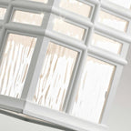 KL-BEACON-SQUARE-M-WHT Beacon Square 1 Light Medium Wall Lantern White