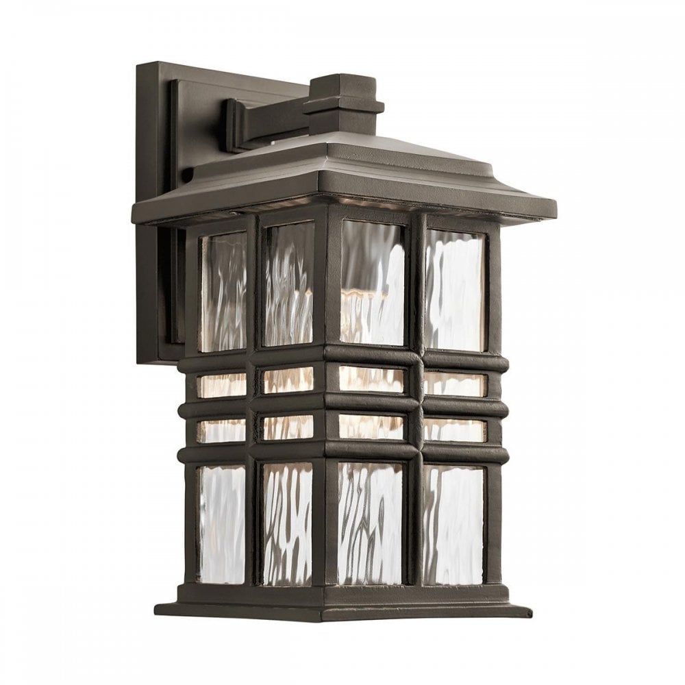 KL-BEACON-SQUARE-S-OZ Beacon Square 1 Light Small Wall Lantern Olde Bronze